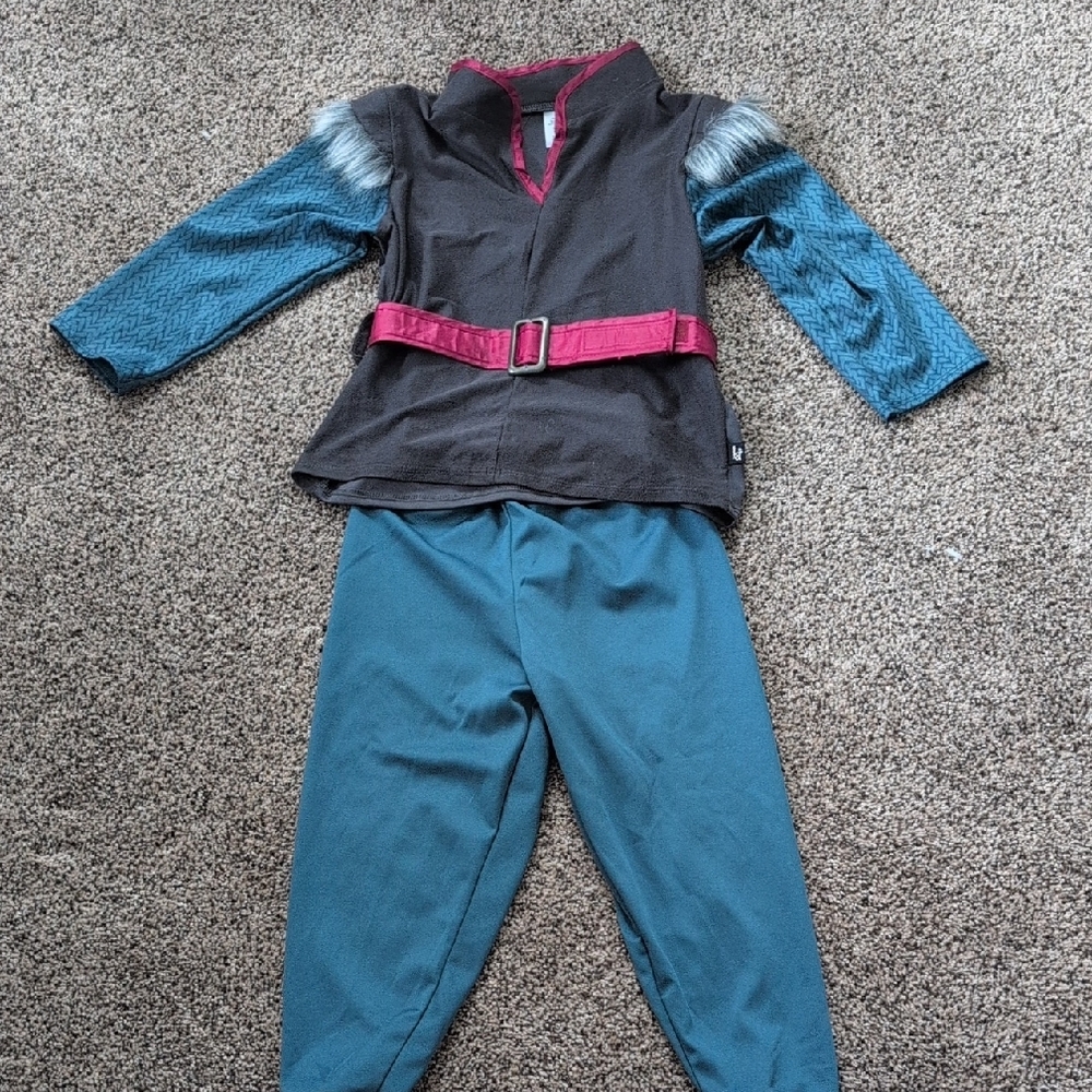 Kids Costume with Pink Belt and Blue Sleeves